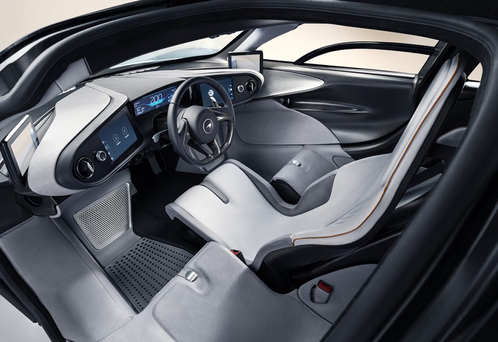 McLaren Speedtail three seat configuration