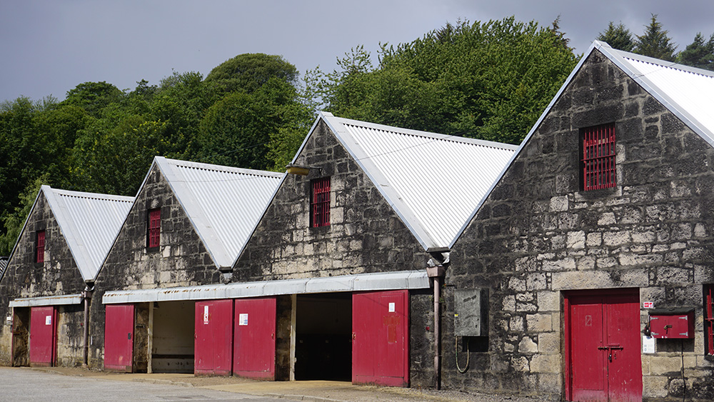 Sherry casks at Glenrothes distillery