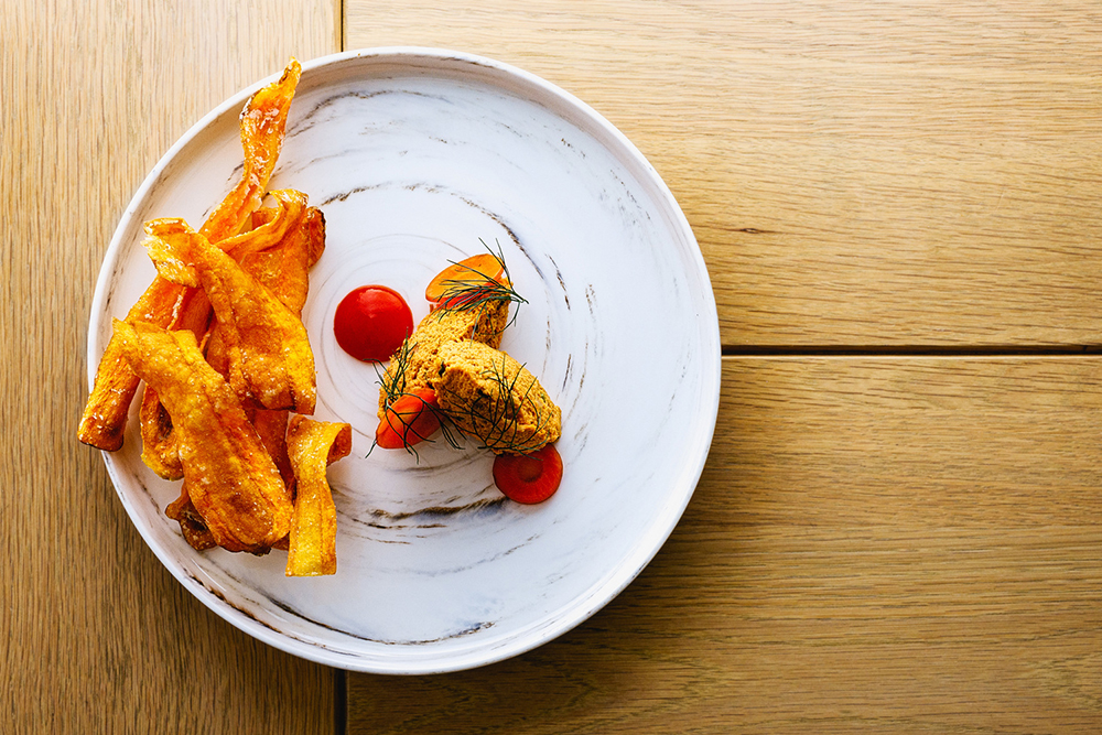 Fairmont Banff Springs carrot tartare